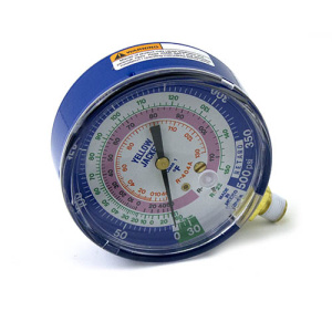 Yellow Jacket 49138 3-1/8″ Blue Compound 30″ 0-350 psi R-22/404A/410A Gauge