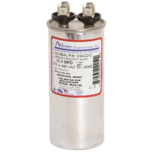 Amrad Engineering Round Motor Run Capacitor 25 MFD 370/440 VAC