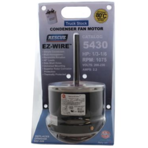 Rescue® EZ-Wire™ PSC Condenser Fan Motor 1/3-1/6 w/ Capacitor 1075 RMP (208/230v)