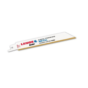 LENOX 21072624GR GOLD Reciprocating Saw Blade, 5 PACK, 24TPI, 6", For Thin Metals