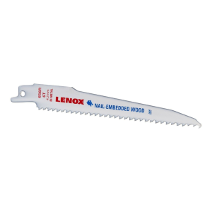 LENOX 20572656R Wood Cutting Reciprocating Saw Blades 5 Pack With Power Blasting Technology