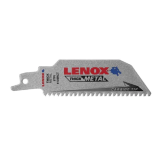 LENOX 2014212 4"x 8 TPI Lazer CT Carbide Tip Reciprocating Blades 1 Pack