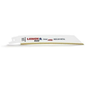 LENOX 21070818GR 8″ 18 TPI Gold Reciprocating Saw Blade For Metal, 5 Pack