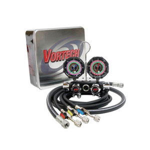 CPS BlackMax® MV4H4P5EZ Vortech  4 Valve Manifold, with 5' Premium Ball Valve Hose Set and 3/8 VAC Set