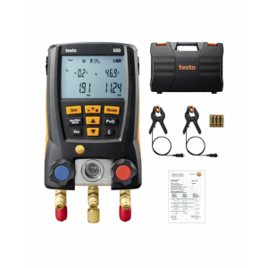 Testo 550 Refrigeration Digital Manifold Kit with two Clamp Probes
