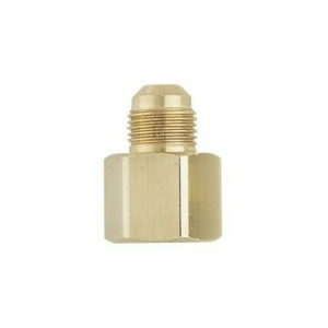 Yellow Jacket 19130 1/4" Male to 3/8 Female STR  x 1/4" Male Flare Vacuum Pump Intake Adapter