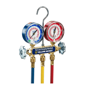 Yellow Jacket 42004 Refrigeration Manifold with 60" Hoses  R-22/404A/410A