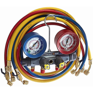 Yellow Jacket 46013 Brute II Test & Charging Manifold with 60″ Hose (Ball Valve)