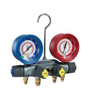 Yellow Jacket 46010 Brute II Manifold Only, 3-1/8” Gauges, R-22/404A/410A