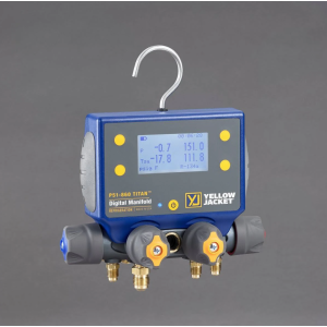 Yellow Jacket P51-860 Titan 4 Valve Digital Charging Manifold 40860 with Bluetooth