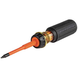 Klein Tools 32287 2-in-1 Insulated Screwdriver #1 and #2 Square Tip
