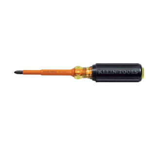 Klein Tools 603-4-INS Insulated Screwdriver, #2 Phillips Tip, 4-Inch
