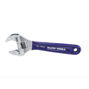 Klein Tools D86934 6" Slim-Jaw Adjustable Wrench