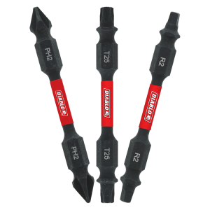 2-1/2 in. Double-Ended Phillips, Square and Torx Drive Bit Assorted Pack (3-Piece)