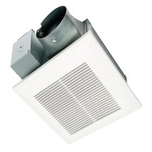 Panasonic FV-0510VS1 WhisperValue® DC™ Fan With ECM Motor and Pick-A-Flow 50, 80, or 100 CFM Ceiling or Wall Mount 3-3/8" Housing Depth