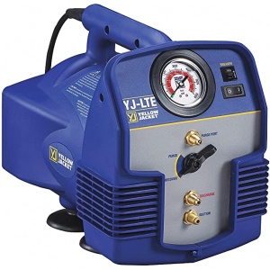Yellow Jacket 95730 YJ-LTE Refrigerant Recovery Machine, Vapor, Liquid, Push/Pull with 1/2 hp, Twin Cylinder, Oil-less Compressor, 115V/60 Hz, US Plug