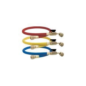 CPS HP5E Pro-Set 5' (150 cm) Premium 1/4" Hoses with 45 Degree Ball Valve 3-Pack