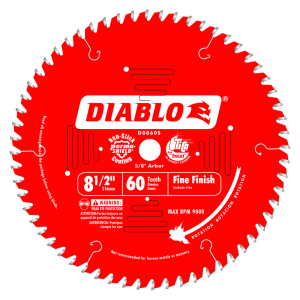 Diablo D0860S 8-1/2 in. x 60 Tooth Fine Finish Saw Blade