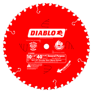 Diablo D1040W 10-1/4 in. x 40 Tooth General Purpose Beam Saw Blade