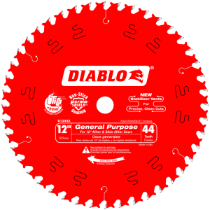 Diablo D1244X 12 in. x 44 Tooth General Purpose Wood Saw Blade