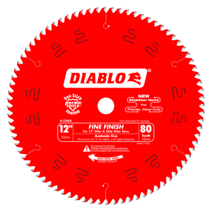 Diablo D1280X 12 in. x 80 Tooth Fine Finish Saw Blade
