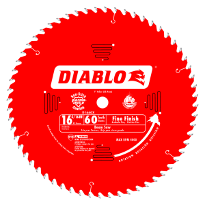 Diablo D1660X 16-5/16 in. x 60 Tooth Fine Finish Beam Saw Blade