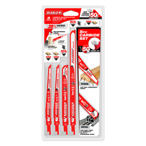 Diablo DS005SC 5 pc Carbide Recip Set