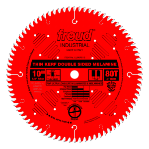 Freud LU96R010 10" Thin Kerf Double Sided Laminate/Melamine