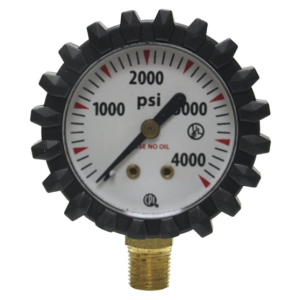 Uniweld G56D Oxy 1 1/2" 4000 PSI Oxygen Replacement Contents Gauge
