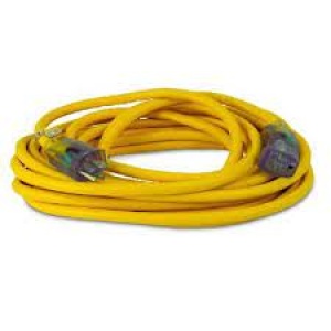 EXTENSION CORD LIGHTED END 12/3 X 25 FT YELLOW (SOU-2587SW8802)