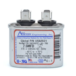 AMERICAN RADIONIC OVAL RUN CAPACITOR - USA2031