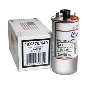 American Radionic USA2215 Oval Run Capacitor – 40 MFD 370/440V HVAC Motor Run Component