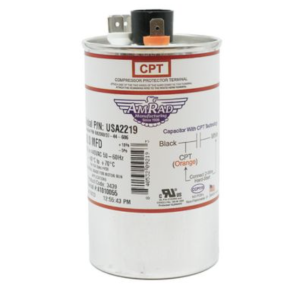 American Radionic Run Capacitor USA2219 – 60 µF, 370/440V, Round Motor Run Capacitor