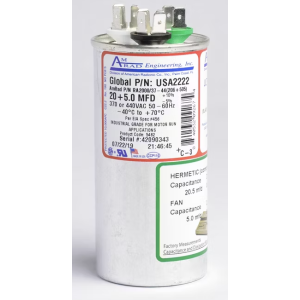 AMERICAN RADIONIC OVAL RUN CAPACITOR - USA2222