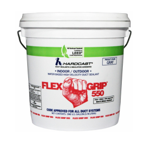 Hardcast FlexGrip 550 Indoor/Outdoor Water Based Duct Sealant - Gray 1 Gal (Copy)