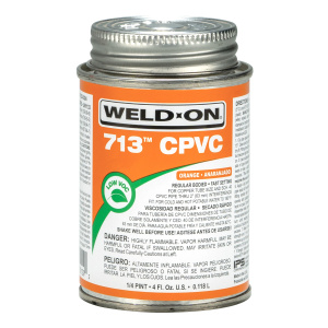 Weld-On 713 CPVC Cement – Fast-Setting, Low VOC, Potable Water Safe Adhesive for CPVC Pipes & Fittings