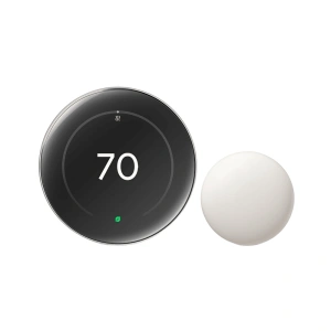 Google Nest Learning Thermostat - 4th Generation - Polished Silver
