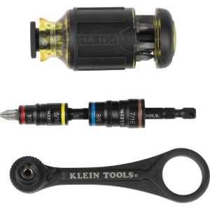Klein Tools - 85515HD 3-Piece Tool Set - Mini-Ratchet, 12-in-1 Impact Stubby Multi-Bit Driver & 5-in-1 SAE Impact Socket Set Main