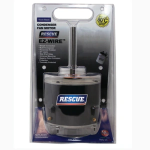 U.S. Motors 5431 RESCUE EZ-Wire Condenser Fan Motor – 1/4–1/8 HP, 208-230V, 825 RPM, Reversible, Ball Bearings, 5.6" Diameter
