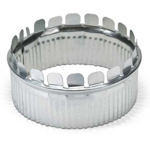 COLLAR 9" – C-9 Galvanized Duct Start Collar with Flange for Round HVAC Ductwork