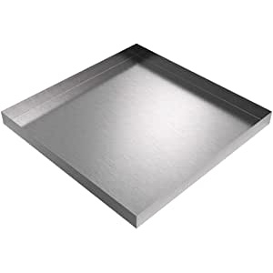 Miami Tech DP2222-26N0 22" x 22" Galvanized Steel Drain Pan – 26 Gauge, 2" Deep, No Drain Connection