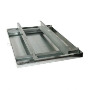 Miami Tech DPG2658 26" x 58" Metal Drain Pan with Rails – 24-Gauge Galvanized Steel, 2" Depth