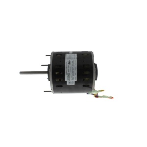 Reversible HVAC Blower Motor with Sleeve Bearings and Resilient Mount – Side Angle
