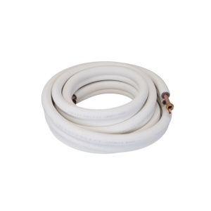 25 Ft iCool Mini Split Line Set with 1/4 x 5/8 Copper Tubes and Insulation