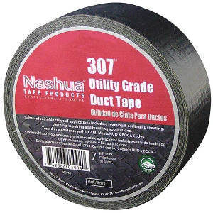 Nashua 307 Utility Grade Duct Tape – Black, 48mm x 55m (1256721)