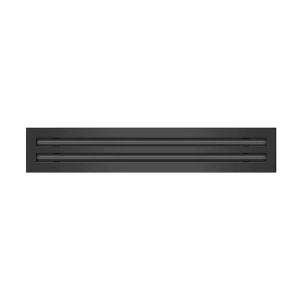 24 inch black linear slot diffuser – 2 slot architectural HVAC vent cover