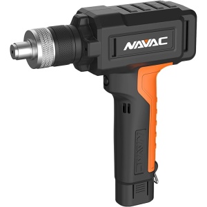 NAVAC NTE11L BreakFree Power Tube Expander Kit 3/8" to 1-1/8" OD with Battery Charger and Case