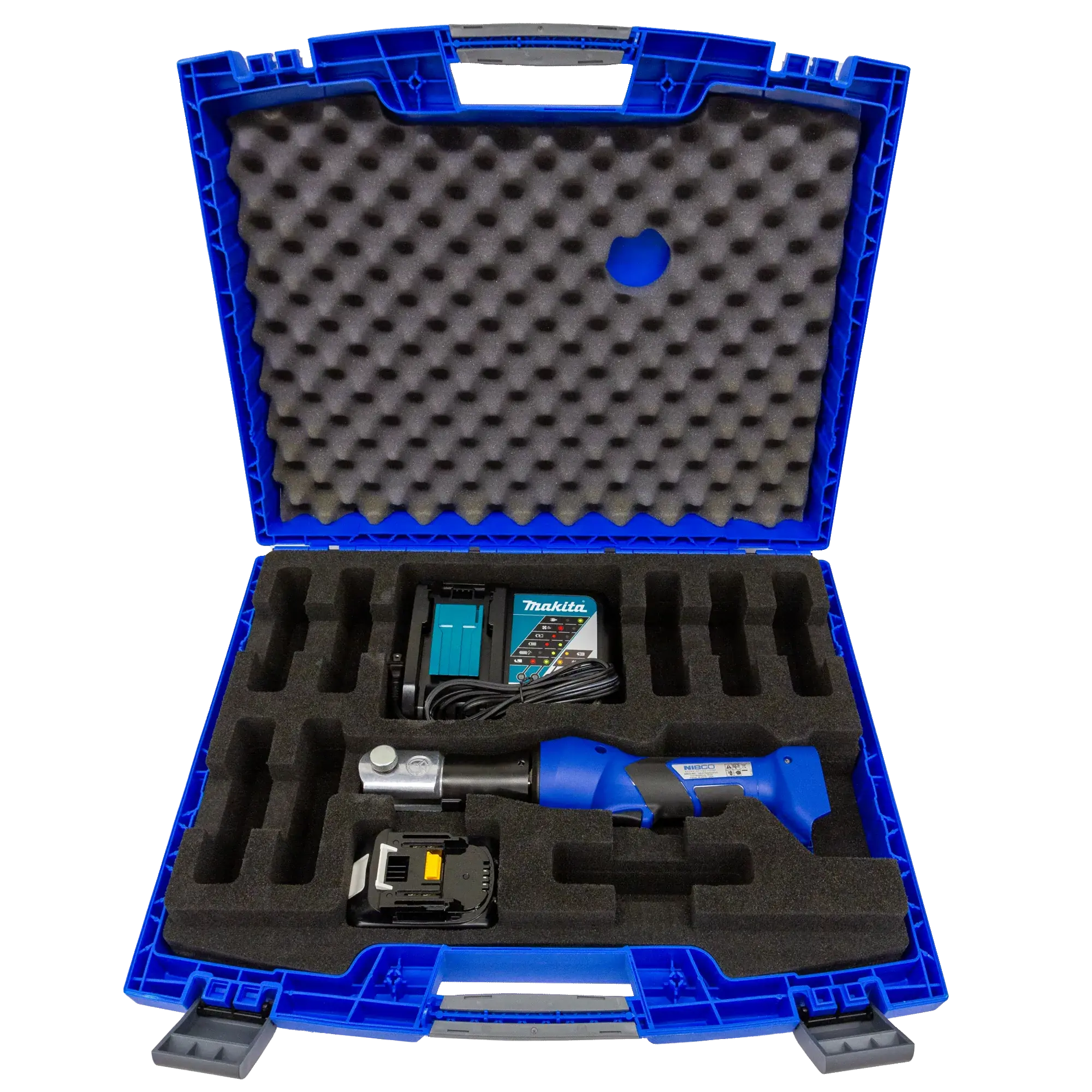 NIBCO PC200M battery powered press tool for copper fittings Compact NIBCO press tool for plumbing and HVAC installations