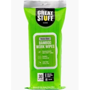GREAT STUFF Heavy Duty Work Wipes 7500104 Industrial Cleaning Wipes for HVAC and Maintenance